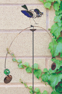Bird on a Wire Balancing Garden Stake