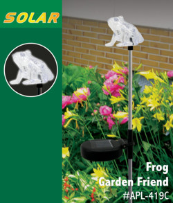 Frog Solar Garden Stake Light