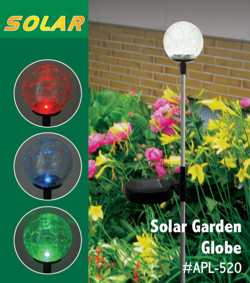 Solar Garden Globe Stake Lights